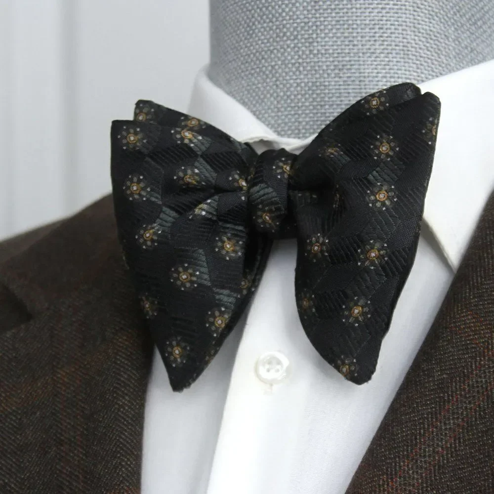 Camellucci Mens Self-tied Bow Tie Silk‎ Big Butterfly Bowtie S547